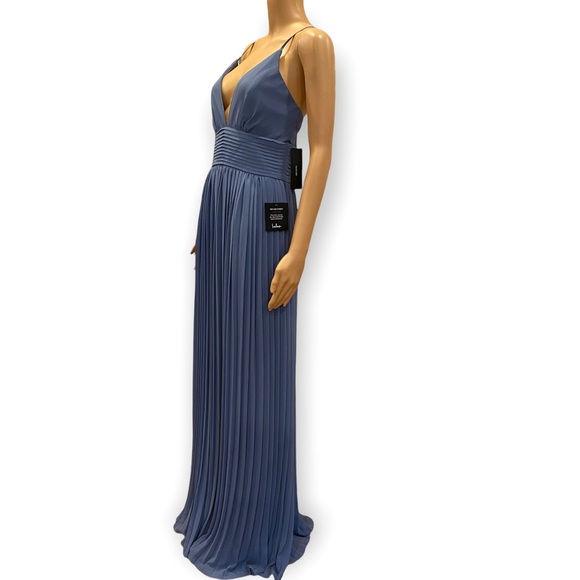Lulus Depths of My Love Dusty Blue Maxi Dress size M - Picture 5 of 9